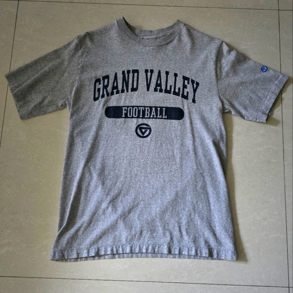 Grand Valley Football Short-Sleeve T-shirt with Logo - Gray - Size Medium